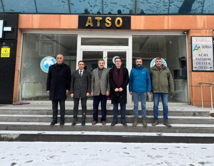 Ağrı İl Defterdarı ve Gelir Müdürü’nden ATSO’ya Ziyaret