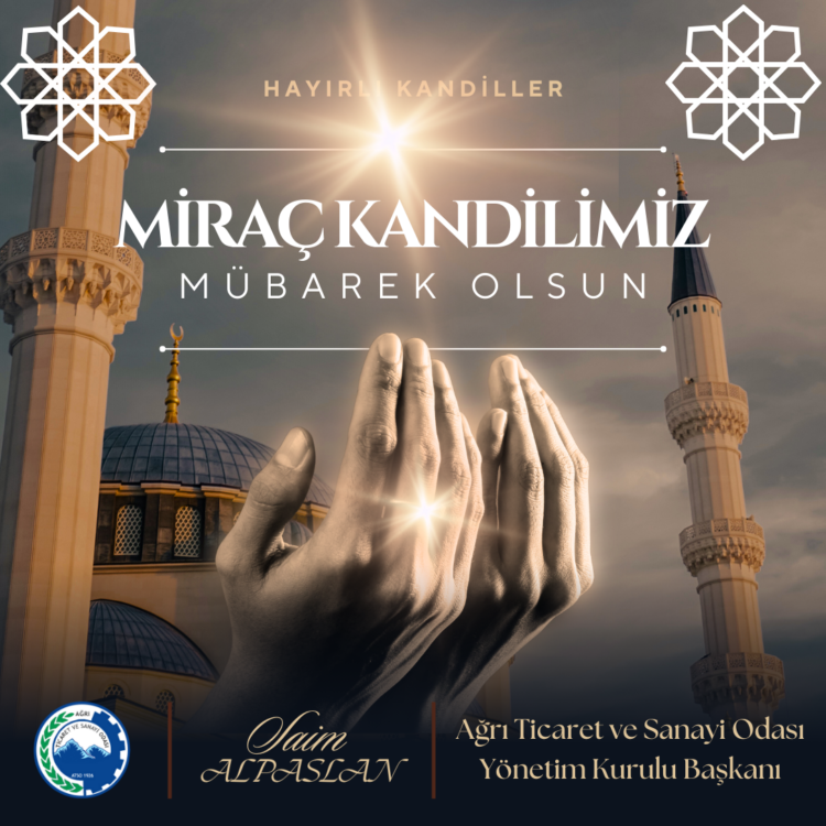 Başkan Alpaslan’dan Miraç Kandili Mesajı