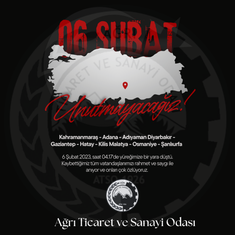 #6 Şubat… Sözün Bittiği Yerdeyiz, Rahmet ve Minnetle…