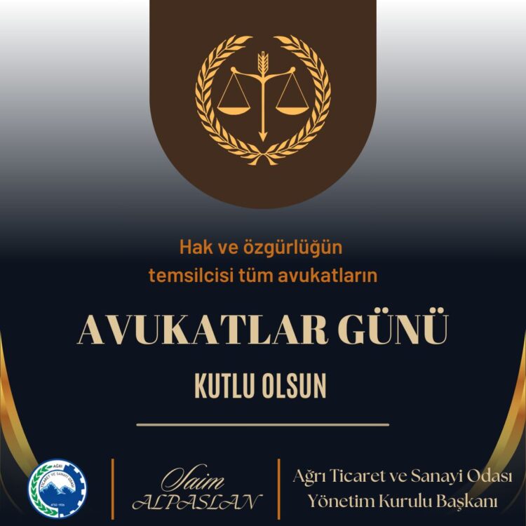 Başkan Alpaslan’dan Avukatlar Günü Tebrik Mesajı