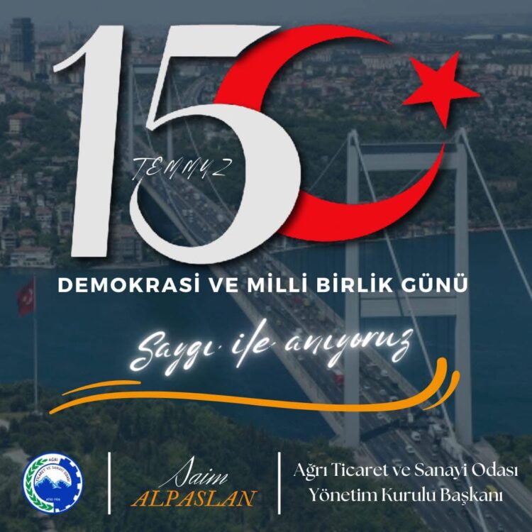 Başkan Alpaslan’dan 15 Temmuz Demokrasi ve Millî Birlik Günü Mesajı