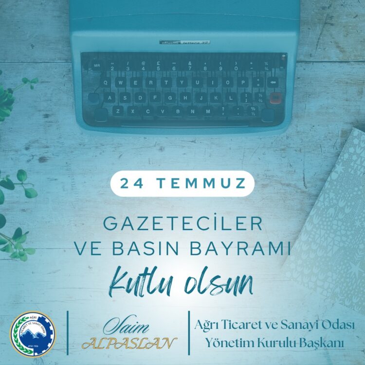 Başkan Alpaslan’dan 24 Temmuz Gazeteciler ve Basın Günü Mesajı