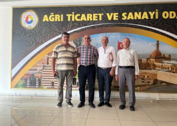 Raşit YILDIRIM, Zeki ERDOĞAN ve Servet ASLAN’ın ATSO Ziyareti