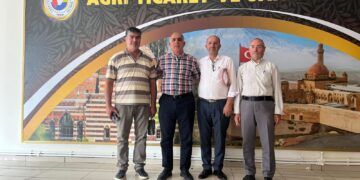 Raşit YILDIRIM, Zeki ERDOĞAN ve Servet ASLAN’ın ATSO Ziyareti