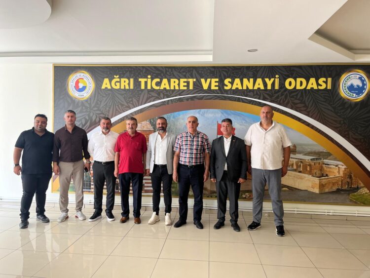 Ağrı 1970 Spor Kulübü Başkanı Ufuk BALKIS ve Yönetim Kurulu Üyelerinden ATSO’Ziyaret