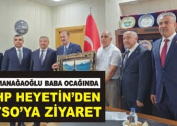 Ağrılı olan Milliyetçi Hareket Partisi İzmir Milletvekili Tamer Osmanağaoğlu ve Beraberindeki Heyetten ATSO’ya Ziyaret