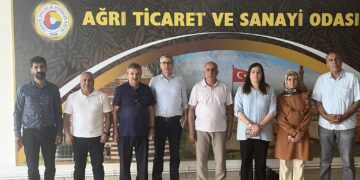 DEM Parti Ağrı Milletvekili Heval BOZDAĞ, Ağrı İl Eşbaşkanı Ayşe KARAKUŞ’un ATSO Ziyareti
