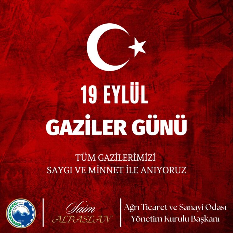 19 Eylül Gaziler Günü Kutlu Olsun