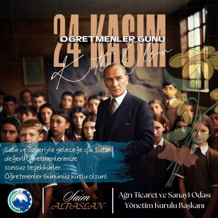 Başkan Alpaslan’dan 24 Kasım Öğretmenler Günü Mesajı