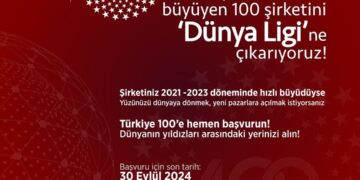 Türkiye’nin en hızlı büyüyen 100 şirketi arasına girebilmek için son birkaç gün.