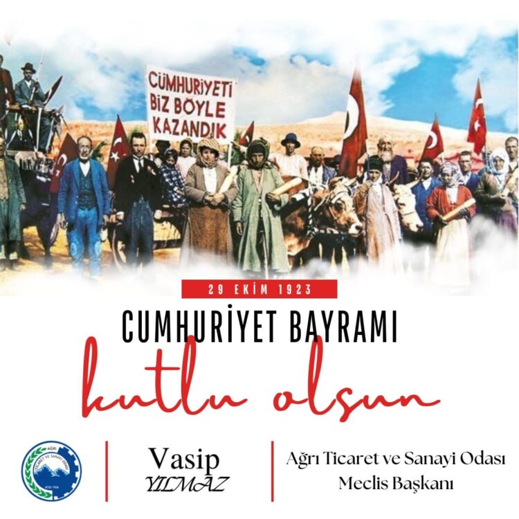 Meclis Başkanı Sayın Vasip YILMAZ, 29 EKİM Cumhuriyet Bayramı Mesajı