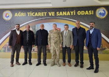 Ağrı İl Jandarma Komutanı Tuğgeneral Fatih Cemal KİPER’den ATSO’ya Ziyaret
