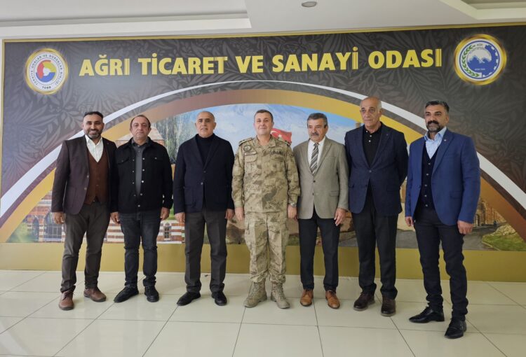 Ağrı İl Jandarma Komutanı Tuğgeneral Fatih Cemal KİPER’den ATSO’ya Ziyaret